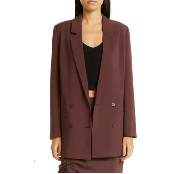 GESTUZ Jackets & Blazers - GESTUZ Paula Oversized chocolate Blazer size 38/ US 8